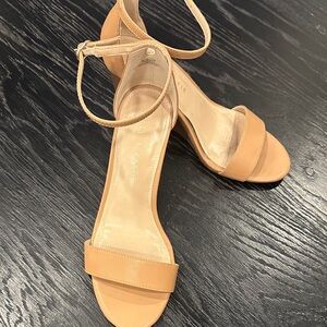 Kelly & Katie Elegant Tan Ankle Strap Sandals